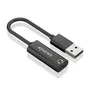 Aisens A106-0770 Conversor USB-A a Jack 3.5 mm Hembra Negro